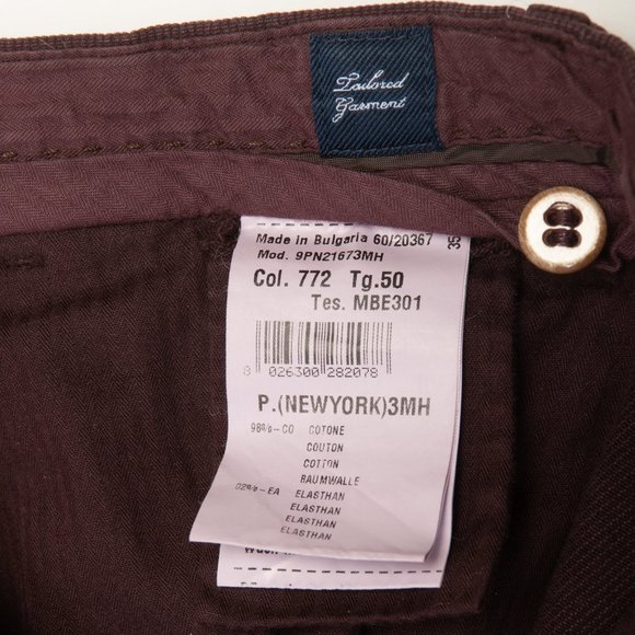 Mason’s Merlot Stretch Twill New York Pants - Picture 6 of 6
